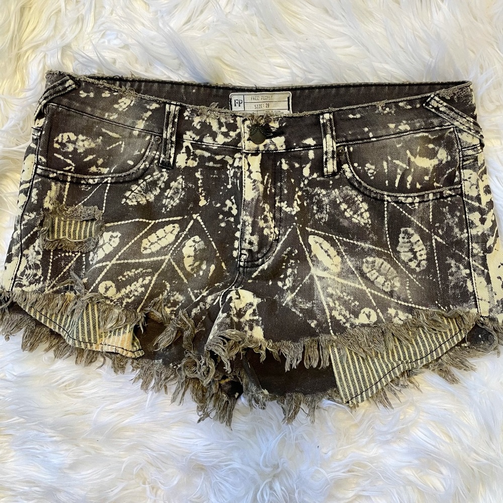 Free People distressed shorts
